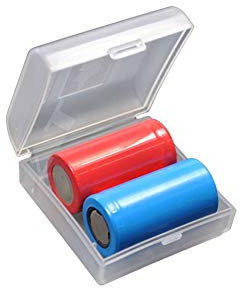 Plastikbox für 2x 18350 transparent
