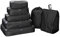 G4Free 3/6/7 Stück Packing Cubes Organizer für Koffer Faltbare Kleidertasche Schuhbeutel Packwürfel für Kleidung Gepäck Reiseset