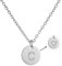 AFSTALR Damen Initialen Kette C Buchstaben Anhänger Silber Kette mit Herzen Geburtstagsgeschenk für Mädchen
