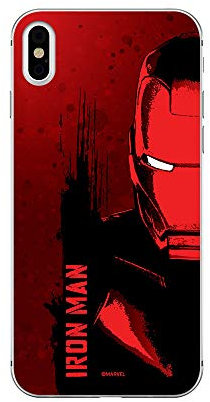 Ert Group Funda para teléfono móvil Apple iPhone X/XS Original y con Licencia Oficial de Marvel con diseño Iron Man 004 Adaptada a la Forma del teléfono móvil, Funda Hecha de TPU