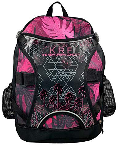 KRF The New Urban Concept Krf Mochila Patines Venice-Beach Pink, Zaino Unisex Adulto, Rosa, Único