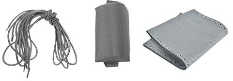 Tubayia Ersatz Liegen Stoff + Kopfkissen + Schnur Set für Sonnenliege Relax Liegestuhl