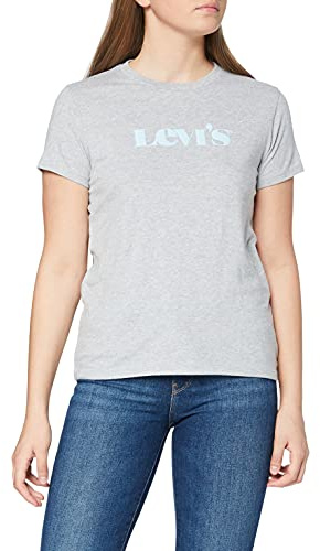 Levi's Damen The Perfect Tee T-Shirt,Modern Vintage Heather Grey,S