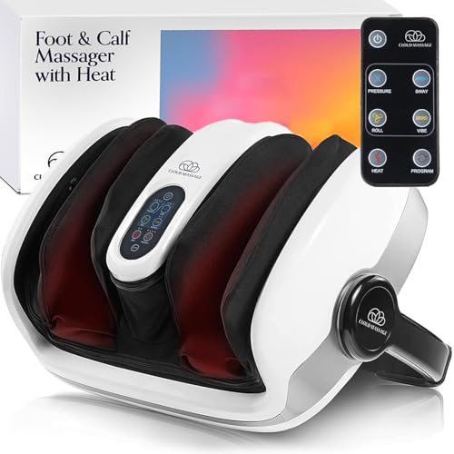 Cloud Massage Shiatsu Foot Massager with Heat, Deep Kneading Therapy for Pain Relief, Circulation, Post-Activity Relaxation - Foot Massager for Plantar Fasciitis, and Arthritis Relief