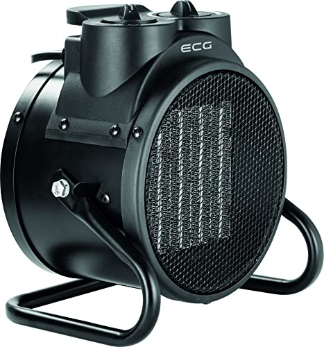ECG HH 2010 Heizlüfter, Electric Ceramic Fan Heater, Three Power Levels, Black