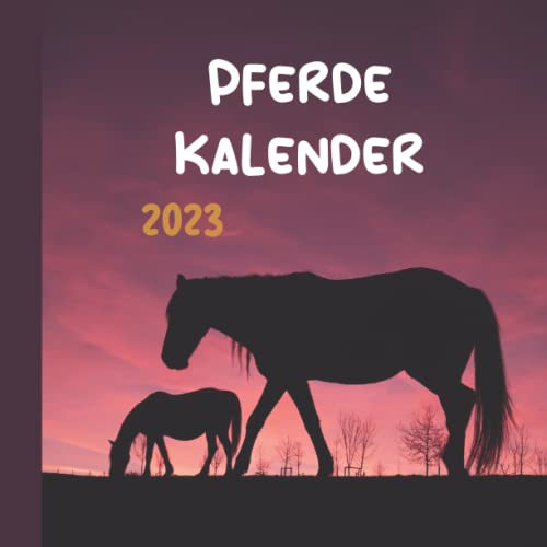Pferde Kalender 2023: Ein Kalender für Pferdeliebhaber | Kalenderbuch für Groß und Klein | Täglicher/wöchentlicher/monatlicher Kalender