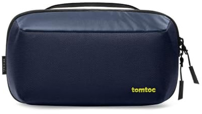 tomtoc Elektronischer Organizer Zubehör Tech Tasche für MacBook Ladegerät, Kabel, Powerbank, Festplatte, Reisekabel, wasserdichte Aufbewahrungstasche mit abnehmbaren Kartenfächern für USBAdapter,