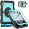 Timecity For iPad (A16)11th Generation Case 11 inch 2025/iPad 10th Generation Case 10.9 inch 2022, Heavy Duty Protective Cover with Screen Protector, Rotating Stand, Shoulder Strap. Light Blue