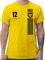 T-Shirt Herren - 2026 Fussball WM Fanartikel - Deutschland Germany Trikot Style - S - Gelb - Deutschland-t-Shirt em Tshirt 2024 fußball deutsche Shirt deutschlandshirt fußball-Fanartikel fußball.