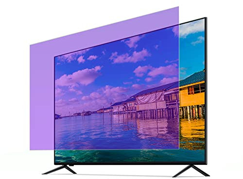 AIZYR Anti-Glare Displayschutzfolie für 75 77 82 85 Standard oder Curved Anti Blue Light/Anti-UV Monitor Filter, reduziert Blendreflexe und Augenbelastung,82inch 1831x1049mm