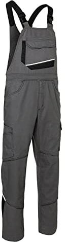 KÜBLER Workwear | KÜBLER ICONIQ Arbeitslatzhose | anthrazit/schwarz | Größe 48