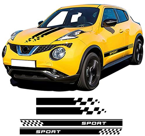 Auto Tür Seitenstreifen Schürze Aufkleber Motorhaube Motorhaube Racing Body Kit Aufkleber, für Nissan Juke Nismo Sport F15 F16 Zubehör