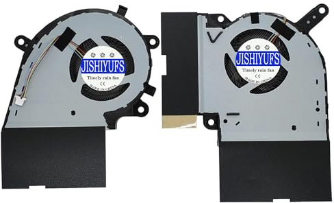 JISHIYUFS CPU + GPU Lüfter Kühlung für ASUS ROG Strix G731 G731G G731GW G17 G712 G712LU G712LV G712LW G712LWS G532L G712L G732LW FMMT DFSDK221051 82L 82L FMMU DFSCK22115181L 12V 1A