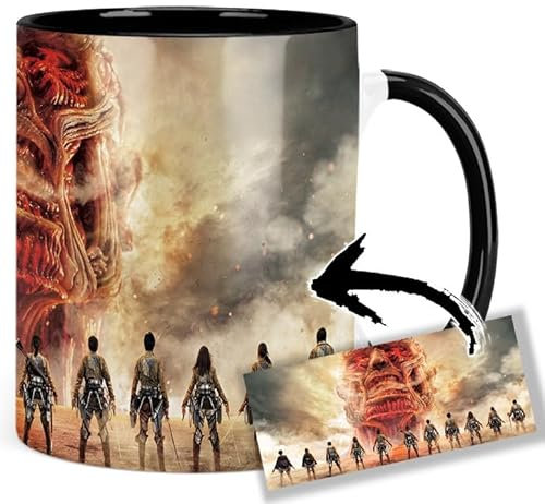 Attack On Titan B Tasse Innen & Henkel Schwarz Keramikbecher Mug