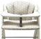 Blausberg Baby - Sitzkissen Set für Hauck Alpha, Beta Polster Zubehör für Hochstuhl - 2-teilige Sitzauflage 100% Baumwolle, Oeko-TEX Standard 100 - Made in Germany (Happy Star Beige)