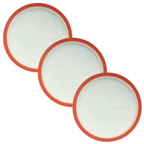vhbw 3X Motorschutzfilter kompatibel mit Dirt Devil DD2620-6, DD2620-7, DD2620-8, DD2620-4, DD2620-5 Staubsauger - Vormotorfilter