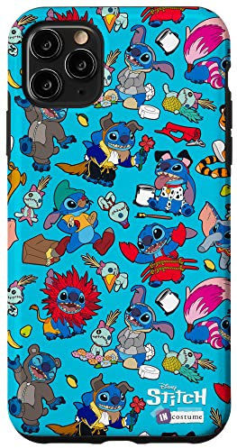 iPhone 11 Pro Max Disney 100 Stitch in Costume Disney Characters and Scrump Case