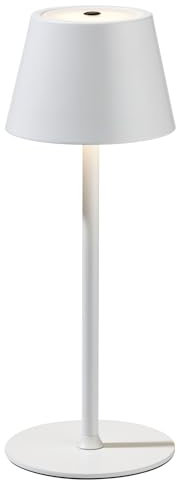 casa NOVA LED-Tischlampe - H 31 cm - Weiß matt - Metall - dimmbar