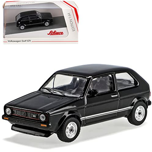 Volkwagen Golf I 1 G*T*I 3 Türer Schwarz 1974-1983 1/64 Schuco Modell Auto
