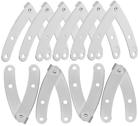 Angoily 10 Stück Box Innenscharniere Deckelstreben Klappblatt Stützscharniere Robuste Schranktürscharniere Deckelunterstützung Für Klappentür Truhenbeschläge Deckelscharniere