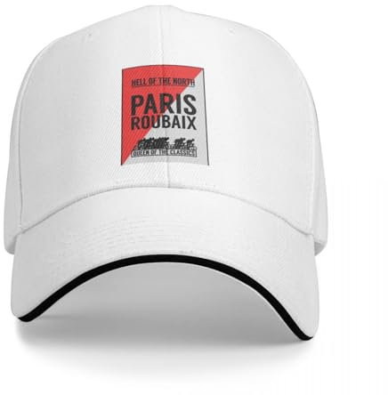 AIETPOIJ Basecap Paris Roubaix Vintage Bike Racing Print Baseball Cap Hüte Streetwear individuelle Hüte Sun Cap Frau Cap Herren Geschenk