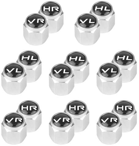 16 Stück Ventilkappen Auto Mit Beschriftung, Ventilkappen Auto Mit Dichtung, Silber Ventilkappen Kappe Für PKW, SUV Und Motorrad, Essential for Tire Labeling & Storage