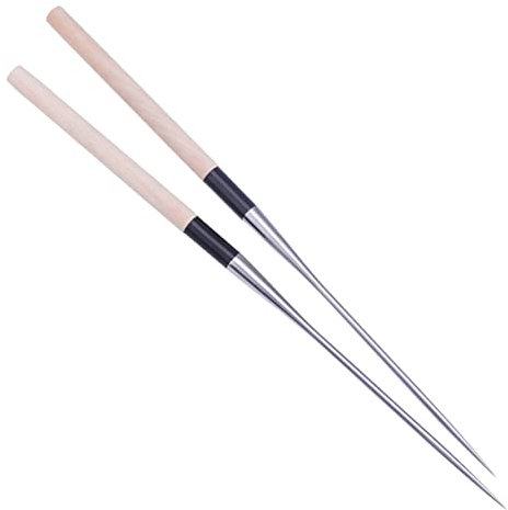 TIDTALEO Palillos De Sushi De Acero Inoxidable Palillos Para Sushi y Sashimi Cubiertos Hogar Estilo Japonés Moribashi