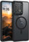 Telaso Cover Motorola Edge 50 Fusion, Compatibile con MagSafe, Traslucida Sottile Custodia Motorola G85 5G, Antiurto Anti-impronta Antigraffio, Protezione Completa Della Fotocamera, Nero