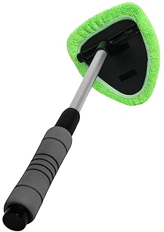 FOMIYES Car Window Wiper and Duster Long Handle Window Cleaner Brush for Glass Cleaning for Cleaning Tools
