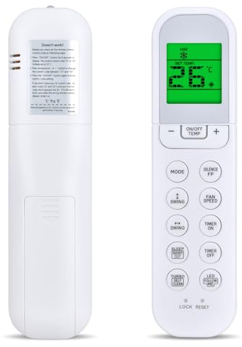 Snrigw Nuovo telecomando applicabile per RG36F4/BGEFS- RG36F2/BGEF Midea, Ariston, Comfee, Confortstar per altri condizionatori, condizionatori, pompe di calore, inverter RG36