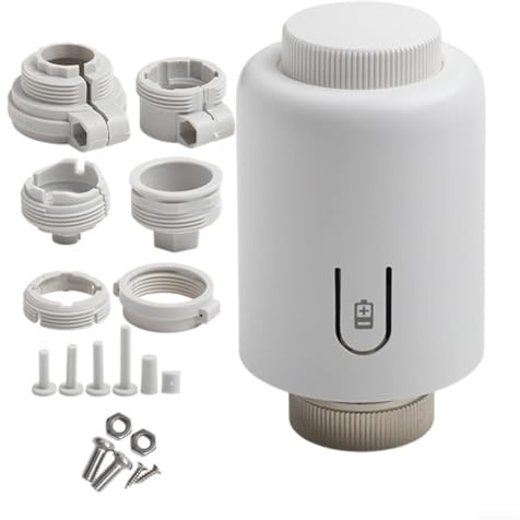 Pumixiy Smart Home per Zigbee Termostato Valvola Radiatore Regolatore di Temperatura Digitale con App Control Funzione Timer e Sistema di Apprendimento Automatico