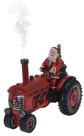 Well Home Weihnachtsmann-Traktor mit Nebelsprüher, Sound und mehrfarbigen LED-Lichtern