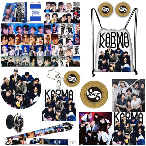 Tulufanskrr SK Merch Kpop Fanartikel Geschenk-Set, SKZ Krama Merchandise Fans Gift Set für Stay, SK New Ablum Rucksack (SK KRAMA RUCKSACK)
