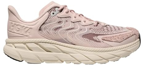 HOKA All Gender Clifton Lifestyle Shoes, Cosmic Pearl/Galaxy, 10 Women/9 Men