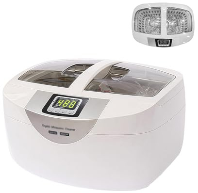 Ultraschallreiniger mit Heizfunktion und Timer – Ideal für Schmuck, Uhren, Obst und Gemüse – Inklusive Körben für bequeme Anwendung