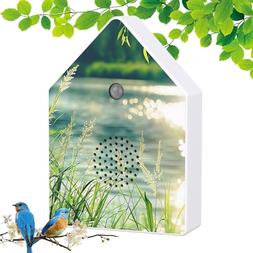 Singende Vogel-Box - Entspannungsvorrichtung Mit Zeitschalter | Vogel Gezwitscher Box Mit Bewegungssensor | Für Schlafzimmer, Badezimmer, Yoga, Spa, Schönheitssalon, Teestube, Meditation, Reise