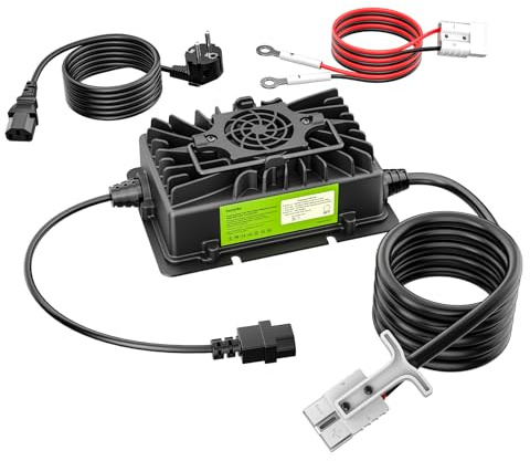 SENTORISE LiFePO4 Batterieladegerät, 14,6 V, 20 A, 0 V Aktivierung, IP65 Wasserdicht & Anderson-Stecker für Lithium-Batterie, Wohnmobil, Boot, isolierte Standorte und Solaranlagen