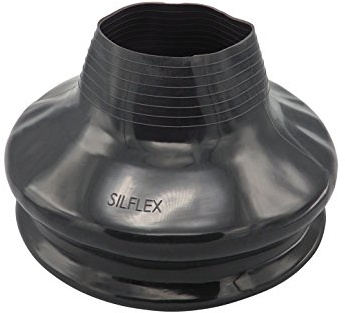 Silikon Halsmanschette Schwarz - Small