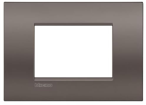Bticino LNC4803CY Placca Livinglight Air 3 Moduli, Argilla