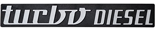 Richter Auto Relief Schild 3D Aufkleber Turbo Diesel 21 cm HR Art. 14474