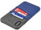 Dockem Wallet Case for iPhone XS Max: Built-in Metal Plate for Magnetic Mounting & 2 Card Slots (6.5 Luxe M2 Synthetic Leather, Blue & Grey)