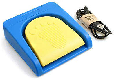 System-S Bluetooth Pedal Fußschalter Kabellos USB mit LED-Anzeige