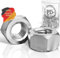 PD® Muttern M30 (DIN 934 / ISO 4032) | Hochwertige A2 V2A Edelstahl Sechskantmuttern | Hex Nut Edelstahlmutter für Schrauben, Gewindebolzen & Gewindestangen | 4 Stück