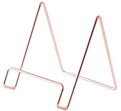 IKAAR Book Stand Book Holder for Reading Display Kitchen Perfect for Reading, Cookbook Stand, Music Book Document(Rose Gold)