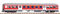 Piko 40643 N-Personenwg. n-Wagen vkrot 1./2. Kl. DB AG VI, rot/weiß