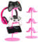 KELJUN - Supporto per controller per cuffie, a 3 livelli, multi regolabile, per tutti gli accessori universali per PC da gioco, Xbox PS4, PS5, Nintendo Switch (rosa carino)