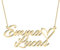 Joelle Jewelry Design Personalisierte Mehrreihige kette mit 2 Namen Gold Namenskette with Herz 18K Gold/Rosegold Vergoldet Schmuck Geburtstagsgeschenk Für Frauen Mädchen Mama Freundin Schwester Oma