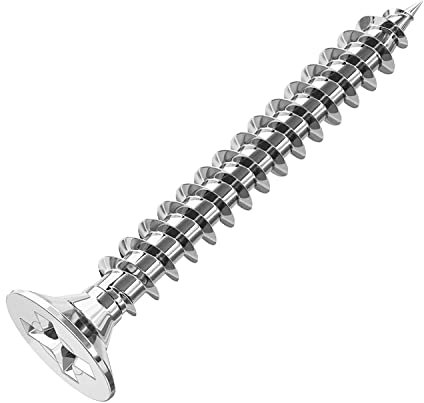 M3 Flat Head Wood Screws, Stainless Steel Countersunk Head Cross Wood Screws 3*20mm, Suitable For Indoor And Outdoor, Repairing Furniture, Carpentry And DIY, 120 Pieces Contains 20pcs M6 Screw Anchors