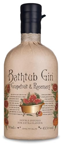 Bathtub Gin 70cl | Grapefruit & Rosemary Flavoured Gin | Hand Crafted Bottle