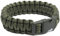 Paracord Survival Armband Olive, schwarz, Khaki Coyote tan, je nach Auswahl Outdoor ca 2,20cm breit, 18 BZW 23 cm lang, Notfallseil Cord (24,5cm Olive/grün)